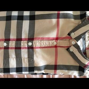 Burberry button down boys 12y